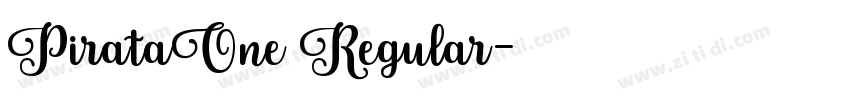 PirataOne Regular字体转换